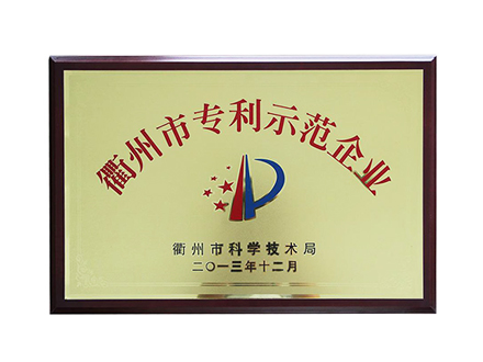 Quzhou patent demonstration enterprise